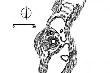 Plán hradu podle J. N. Škody (© T. Durdík: Ilustrovaná encyklopedie českých hradů, Libri, Praha 1999)