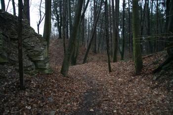 Příkop mezi jádrem a valem ( © Petr Nožička 03/2010)