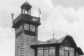 objekt vodojemu a rozhledny v r. 1914 ( © Zmizelá Morava a Slezsko-Ostrava: B. Navrátil, Paseka, Praha 2007)