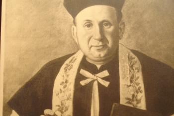 Děkan Fr.Hrubý (farní  kronika, 02/1974)