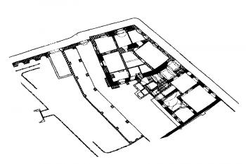 Půdorys čp. 323 ( © (Pavel Vlček a kol.: Umělecké památky Prahy – Malá Strana, Academia, 1999))