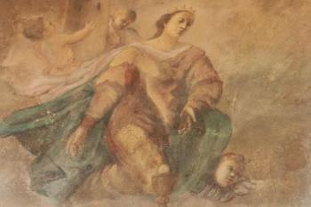 Freska - sv. Barbora (© Milan Caha, 07/2007)