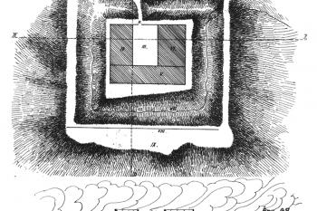 Plánek a řezy hradu od Josefa Soukupa z počátku 20. století (© T. Durdík: Ilustrovaná encyklopedie českých hradů – Dodatky 4, Libri, Praha 2011)