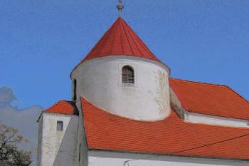 Kostel sv. Barbory v Častohosticích ( © Pavel Vítek 09/2007)
