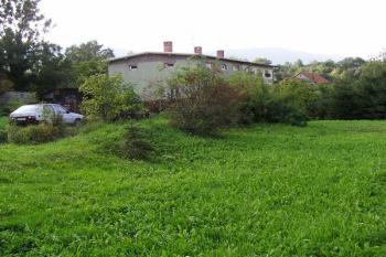 Terénní nerovnosti (vlevo) v místě zaniklého Hamru č. II ( © Jan P. Štěpánek 09/2007)