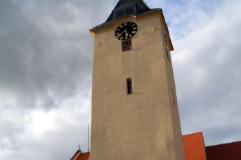 věž kostela (© Stanislav Drda, 9/2015)