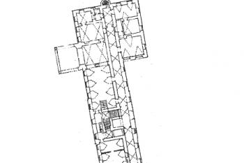 půdorys přízemí zámku ( © P. Vlček: Ilustrovaná encyklopedie českých zámků, Libri, Praha 1999)