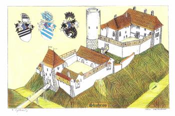 hrad podle modelu R. Vyškovského (© jan heřman, 08/2012)