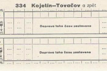 osobní doprava zrušena ( © http://www.zelpage.cz/trate/ceska-republika/trat-334)