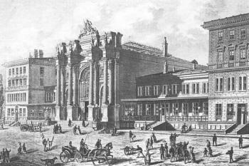 nádraží Těšnov v roce 1875 (František Chalupa)