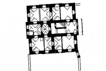půdorys zámku ( © P. Vlček: Ilustrovaná encyklopedie českých zámků, Libri, Praha 1999)
