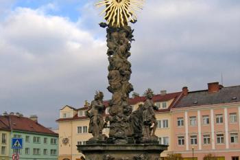 Barokní sousoší Nejsvětější Trojice ve Fulneku ( © Pavel Vítek 11/2007)
