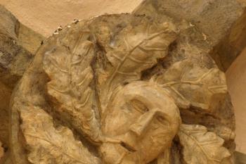 klenebení svorník - Zelený muž (© Milan Caha 01/2012)