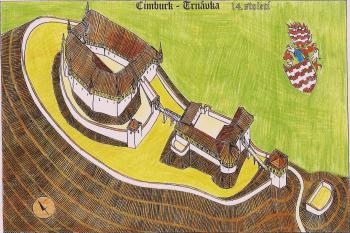 CImburk -Trnávka, rekonstrukce hradu podle J. Svobody (© jan heřman, 02/2012)
