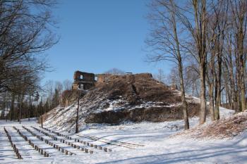Zřícenina Cimburk v zimě (© Jaroslav Šefčík, 03/2012)
