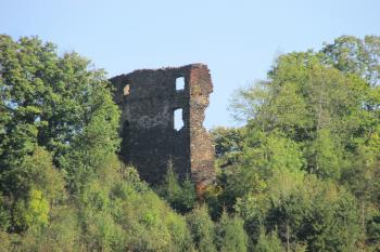 Zřícenina hradu Cimburk nad Městečkem Trnávka (© Pavel Vítek  10/2021)