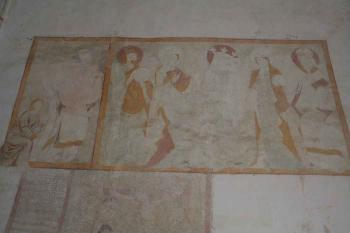 Nástěnná malba na severní straně presbytáře (© Ivan Grisa, 03/2008)