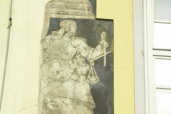 detail renesančních sgrafit (  © Milan Caha 10/2007)