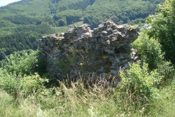 pohled na vnitřní stěnu zdiva (© Jaromír Schoffer, 06/2010)