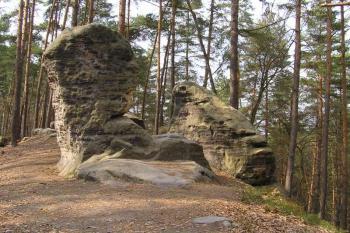 Obří hlava a Žába (© Václav Čermák, 04/2006)