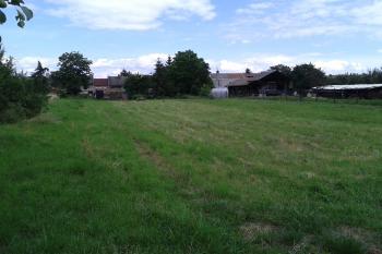 Zahrady mezi rybníkem a částí Hrad - zde někde nedokončené sídlo stávalo ( © Ivo Rozehnal 06/2015)