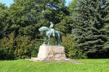 Přibyslav - jezdecká socha Jana Žižky (© Václav Čermák, 01/2008)