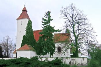 Kostel Narození sv. Jana Křtitele v Hovorčovicích ( © Pavel Vítek 11/2007)