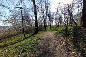 východní zakončení valů (© Jan P. Štěpánek 04/2020)