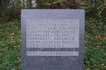Památník v místě bývalého koncentračního tábora (© Aleš Netopil, 02/2008)
