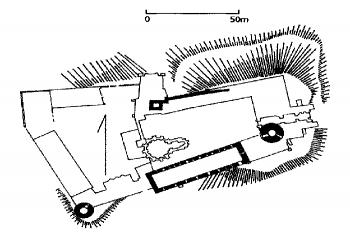 ( © L. Salm podle B. Guerqiun 1974 (in L. Kajzer, S. Kołodziejski, J. Salm: Leksykon zamków v Polsce,nakl. Arkady, Warszawa, 2003))