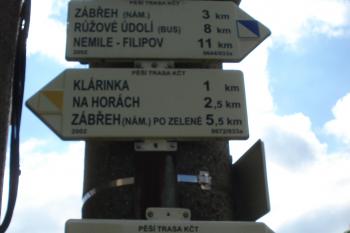 Turistické směrovky (© Jaromír Schoffer, 01/2010)