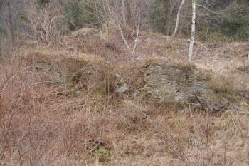 Zbytky kostela u hradu ( © Roman Krejčí 03/2002)