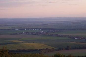 krásný výhled z Křížového vrchu (© Martin Hájek, 31.7.2006)