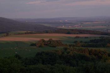 krásný výhled z Křížového vrchu (© Martin Hájek, 31.7.2006)