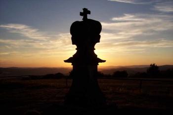 Křížový vrch při západu slunce (© Martin Hájek, 31.7.2006)