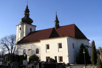 staříčský kostel od jihovýchodu ( © Jan P. Štěpánek 03/2008)
