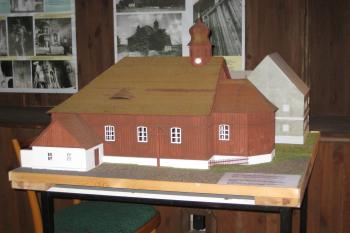 Model kostela ve výstavní instalaci (© Zdeněk Susa, 08/2009)