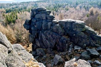 Skalní útvar Psí hlava ( © Radovan Smokoň 03/2008)