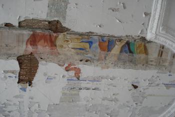 odkrytá freska po zbourání příčky. (© Jaromír Schoffer, 09/2010)