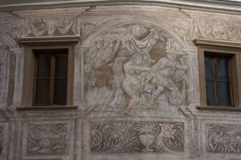 sgrafita na průčelí ( © Milan Caha 01/2008)