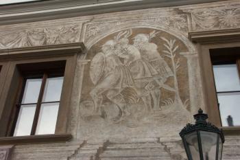 sgrafita na průčelí ( © Milan Caha 01/2008)