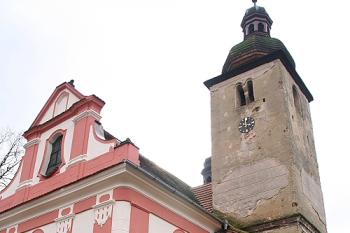 Barokní loď a románská věž od severozápadu ( © Ivan Grisa 03/2009)
