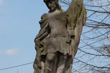 Detail sochy sv. Floriána - patrona všech hasičů a kominíků. ( © Miroslav BITTER 04/2008)