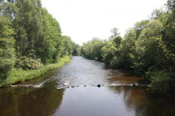 Pohled ze středního pilíře po proudu ( © Ivan Grisa 07/2010)
