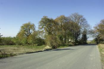 celkový pohled na místo, kde byl hřbitov ( © Milan Caha 09/2007)