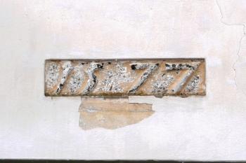 datování 1577 - rok dokončení stavby kostela ( © Jan P. Štěpánek 03/2008)