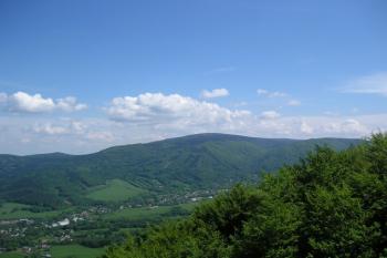 Výhled na vrchol hory Smrk (© Jan Fišer, 05/2008)