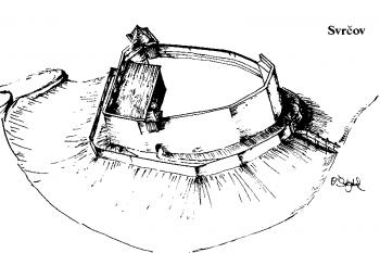 možná podoba jádra hradu ( © Ondřej Štěpánek, 12/2006)