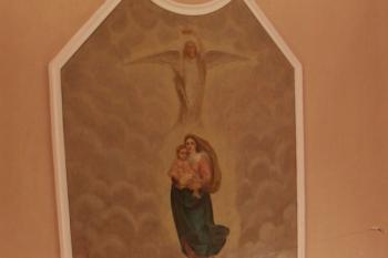 Nástropní obraz - kopie Sixtinské Madony ( © Milan Caha 05/2008)