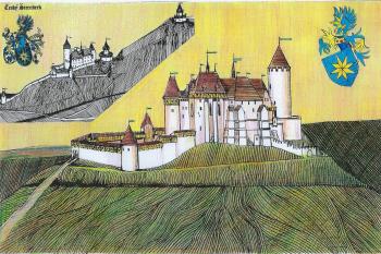 rekonstrukce hradu podle R. Vojkovského (© jan heřman, 02/2012)